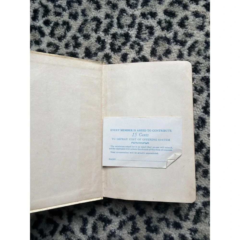 1950s Holy Bible KJV Self Pronouncing World Publishing Co Pocket Bible & Box VTG